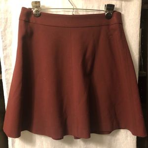 LOFT Burgundy A-Line Skirt Size 2